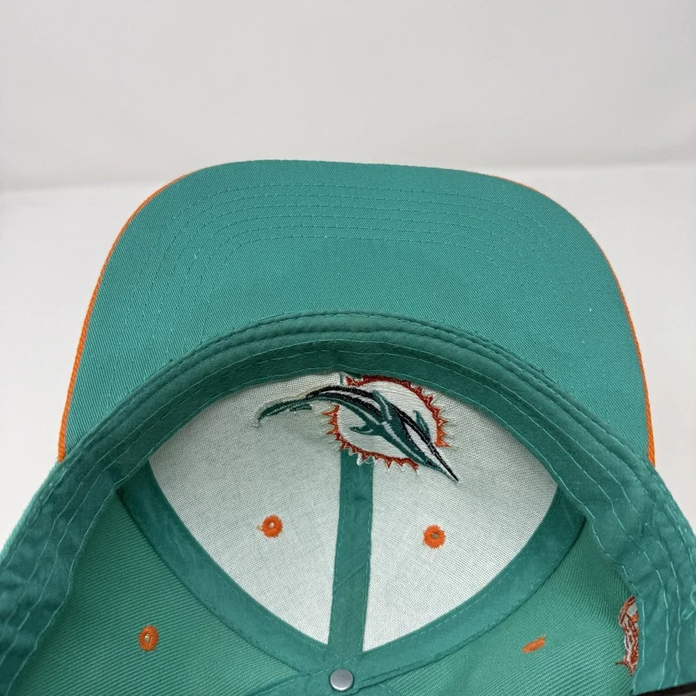 Miami Dolphins Hat Cap Snap Back Mens One Size Teal Orange NFL Football Classic